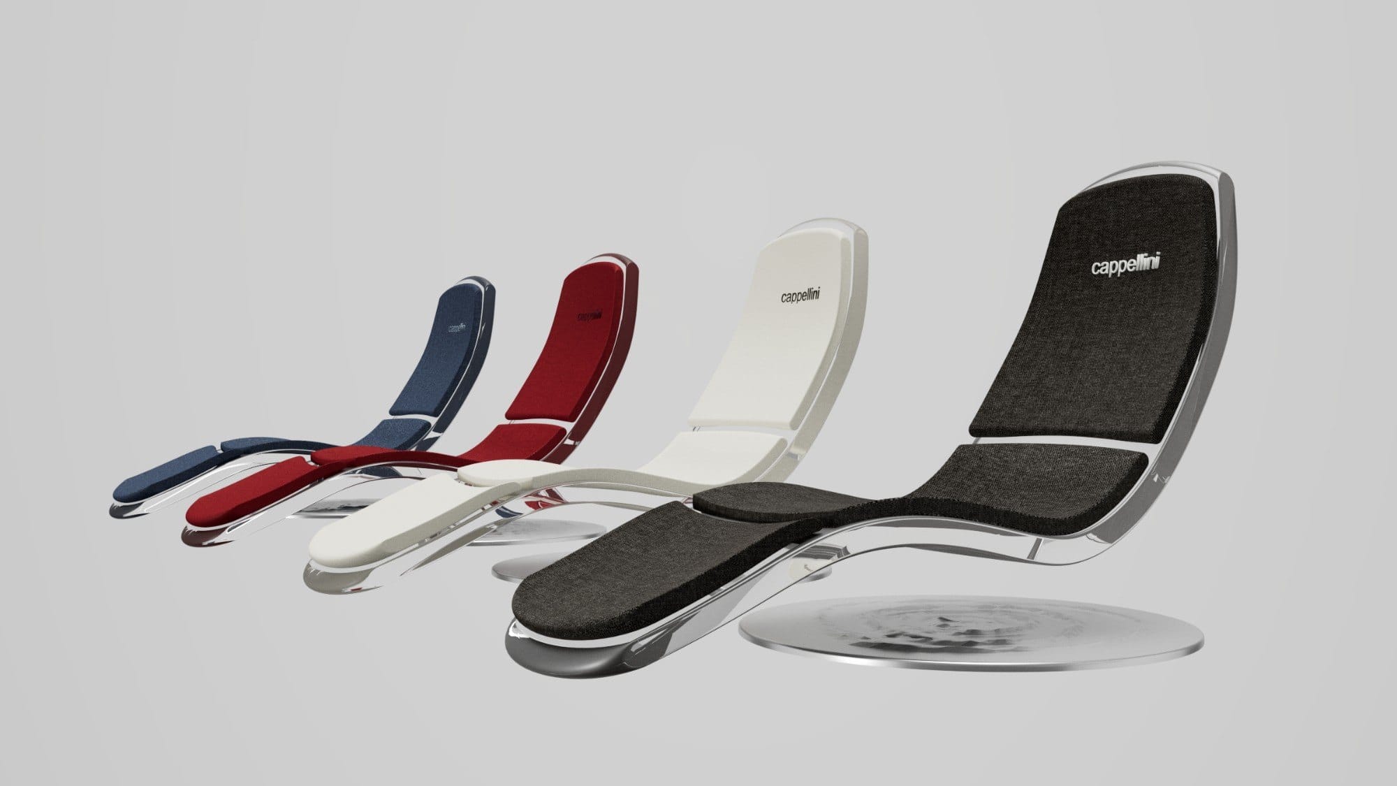 The four colours of UNOS in a row: blue, red, white and black